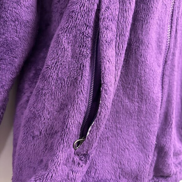 The North Face Purple Fuzzy Women's Jacket Large - Picture 4 of 9